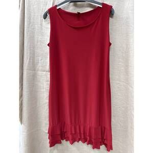 NEW FASHQUE women's mini ruffle dress in red
